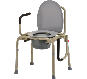 Deluxe Commode Chair With Drop Arm For Heavy People (M303) 