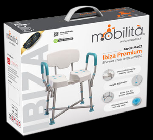 Shower Chair - IBIZA Premium (Armrest and Backrest) - M402